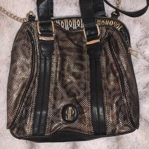 JLo black & cheetah purse
